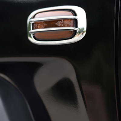 【FJクルーザー】サイドマーカー保護カバー2Pセット トヨタ 2006～2021年式用 サイドライト ウインカー 外装アクセサリー カスタマイズ_画像2