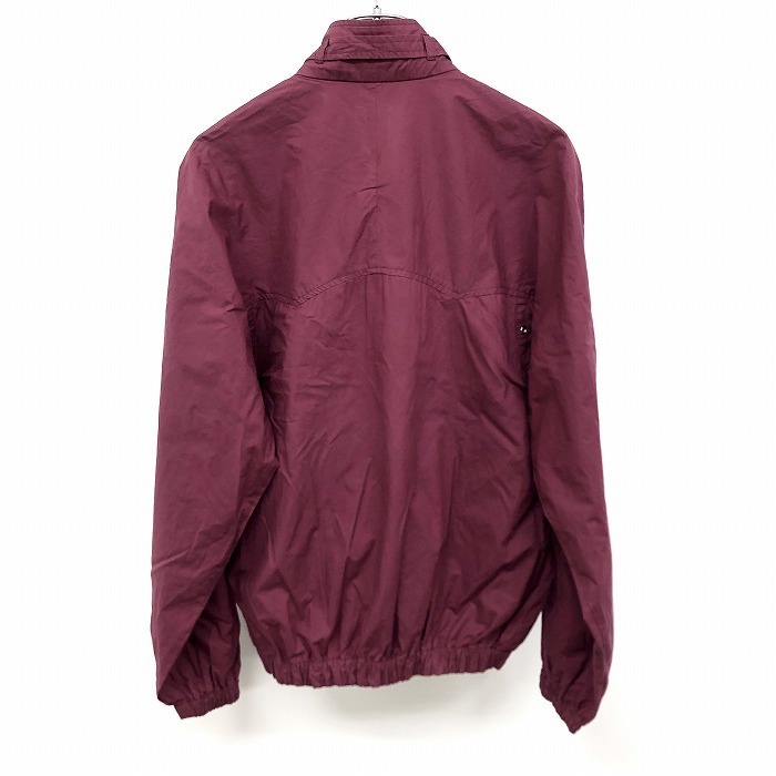 Munsingwear Grand Slam - 1 men's thin shirt blouson Zip up jacket Western lining less long sleeve cotton 100% wine red red purple 
