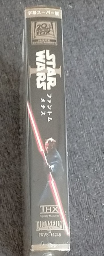 【新品未開封】STAR WARS スターウォーズ エピソード1 ファントム・メナス(VHS)字幕スーパー