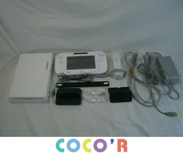 同梱可 品 ゲーム Wii U 本体 プレミアムセット Shiro 32GB 箱なし(Wii 