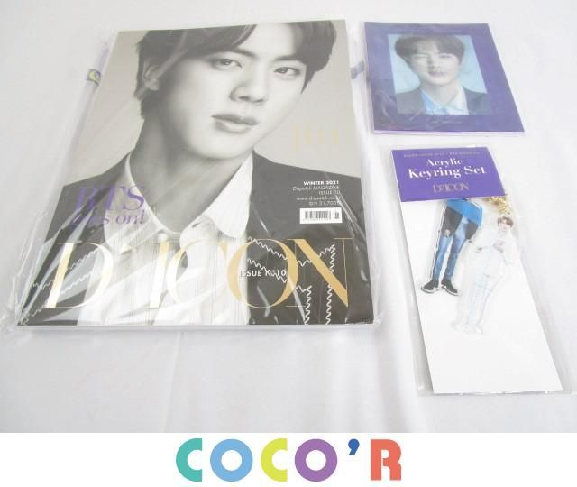 [ including in a package possible ] beautiful goods .. bulletproof boy .BTS JIN Dicon trading card photo book acrylic fiber key ring etc. goods set 