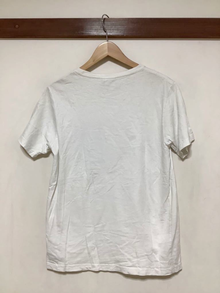 こ969 ALPHA アルファ BASE CONTROL ベースコントロール ポケットTシャツ M 半袖Tシャツ ホワイト_画像2