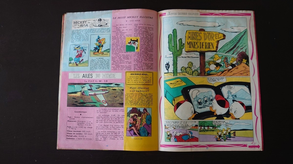 フランス製 vintage ディズニー Mickey magazine｜Yahoo!フリマ