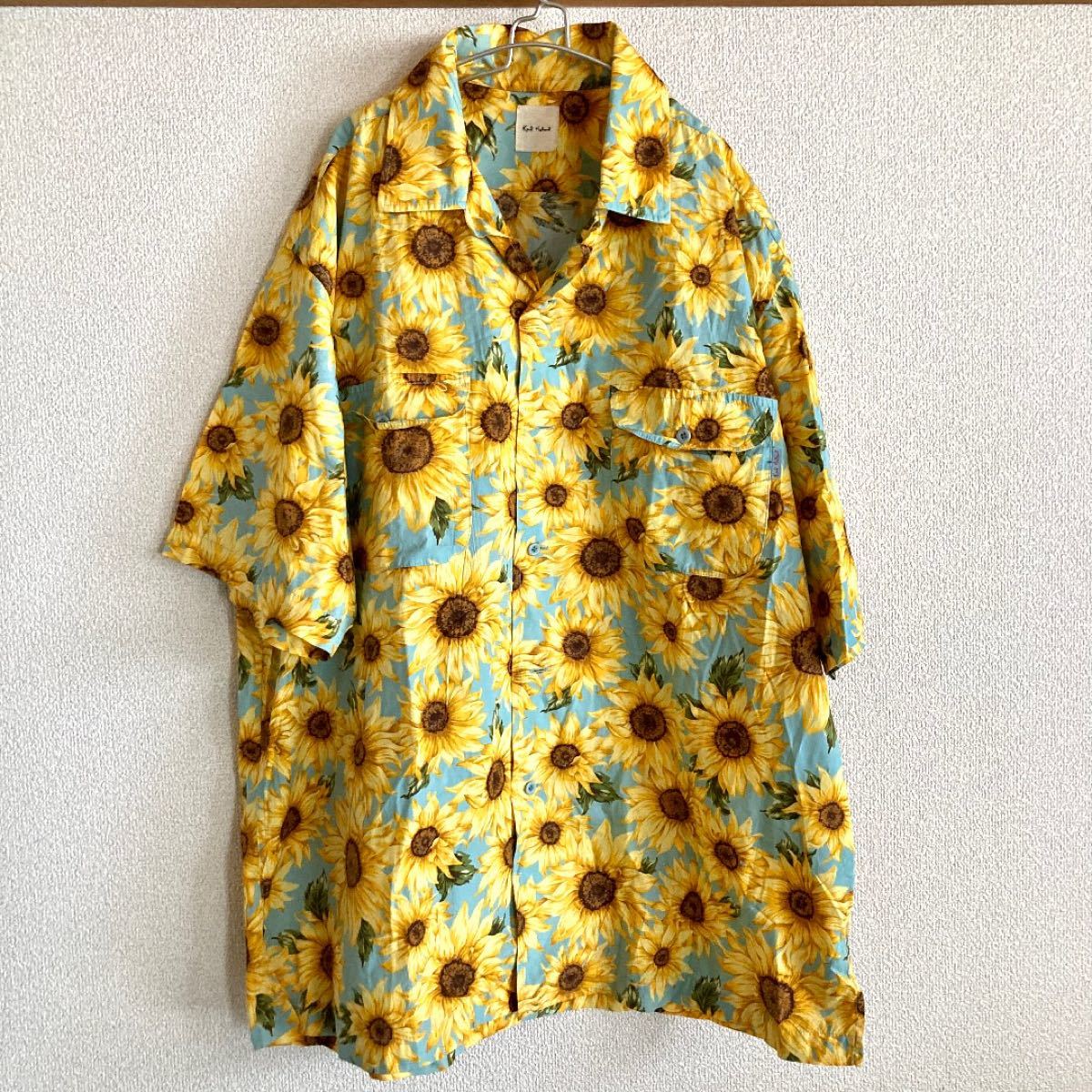 カールヘルム ひまわり柄シャツ アロハ 花柄 開襟 ピンクハウス | www