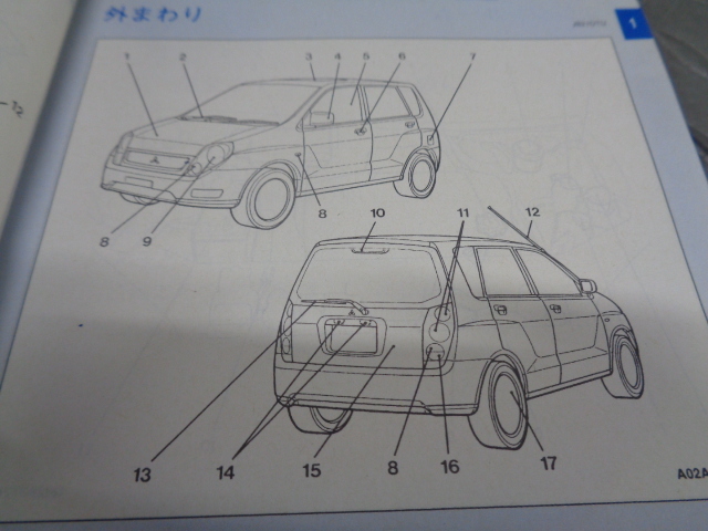 TS246★　三菱/ミラージュディンゴ　CQ2A　取扱説明書　平成11年　★_画像2