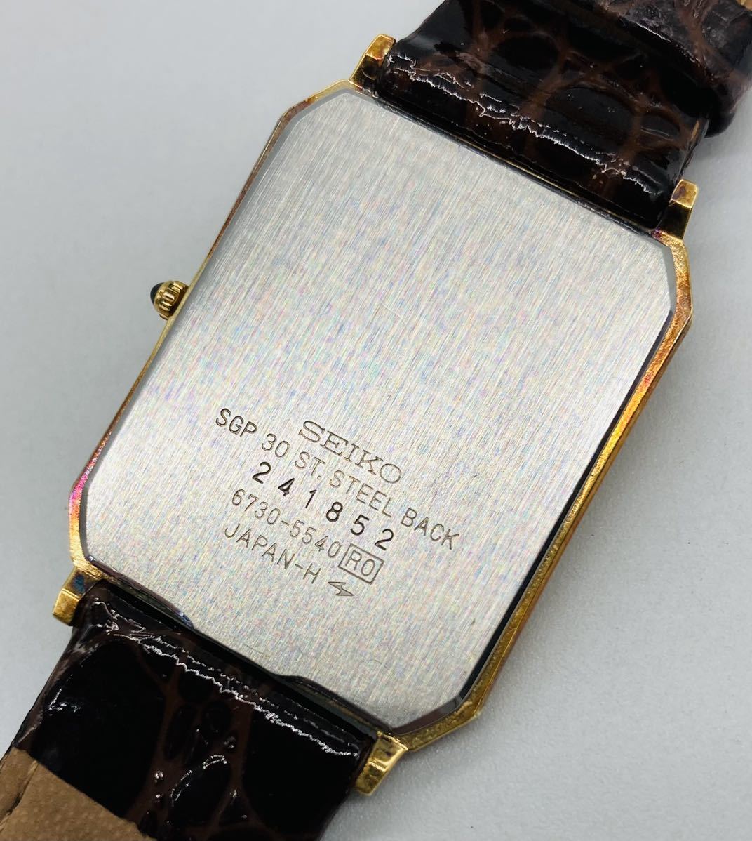 i91 必見！ SEIKO セイコー DOLCE ドルチェ スクエア ゴールド