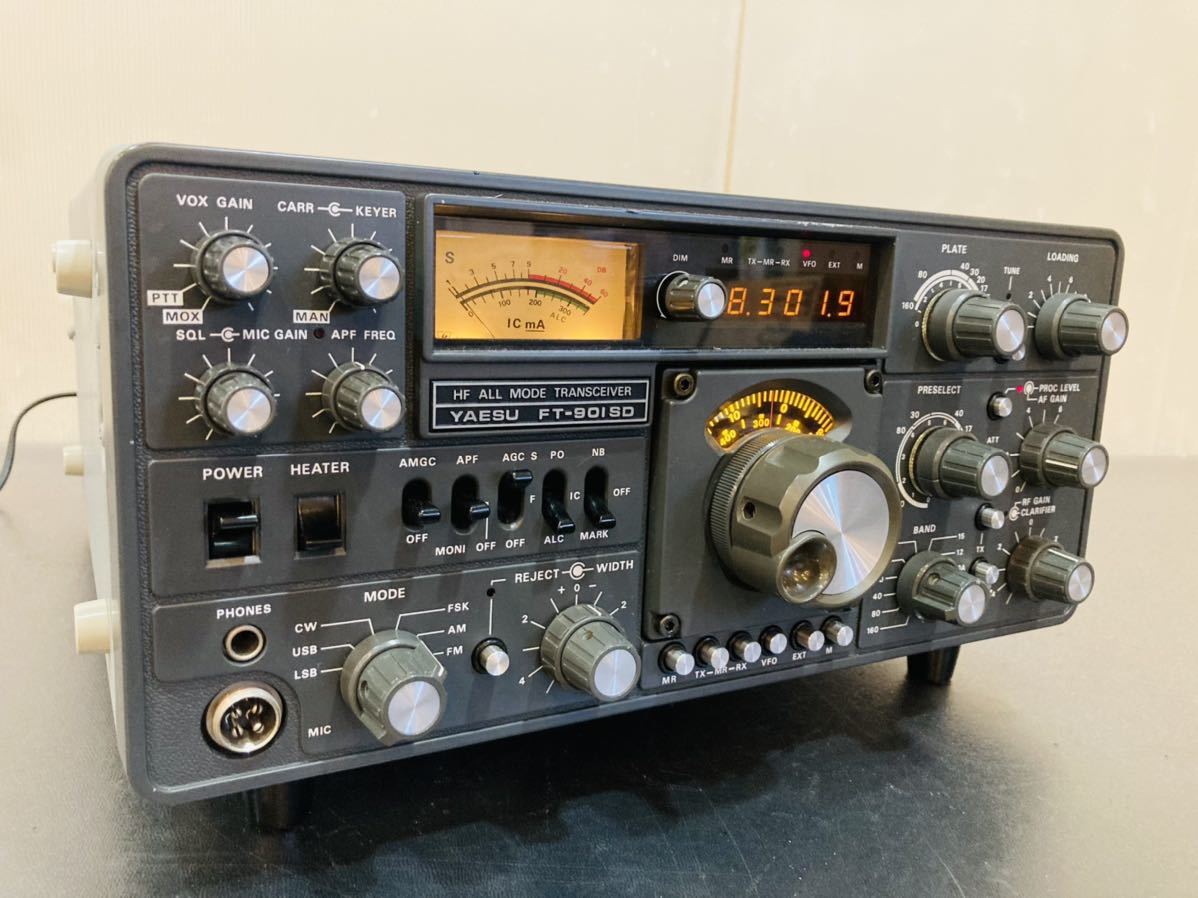 e43 必見 YAESU MUSEN ヤエス 八重洲無線 HF ALL MODE トランシーバー FT-901SD 現状品 通電確認済み 動作未確認 ジャンク品扱い