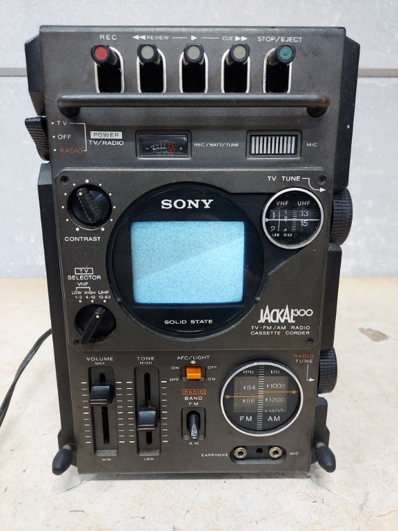 8AN1987 SONY ソニー JACKAL300 FX-300 TV/AM/FM/カセットテープ 77年