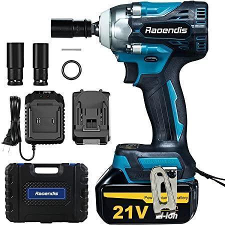 電動インパクトレンチ 電動レンチ 充電式 バッテリー21V 収納ケース