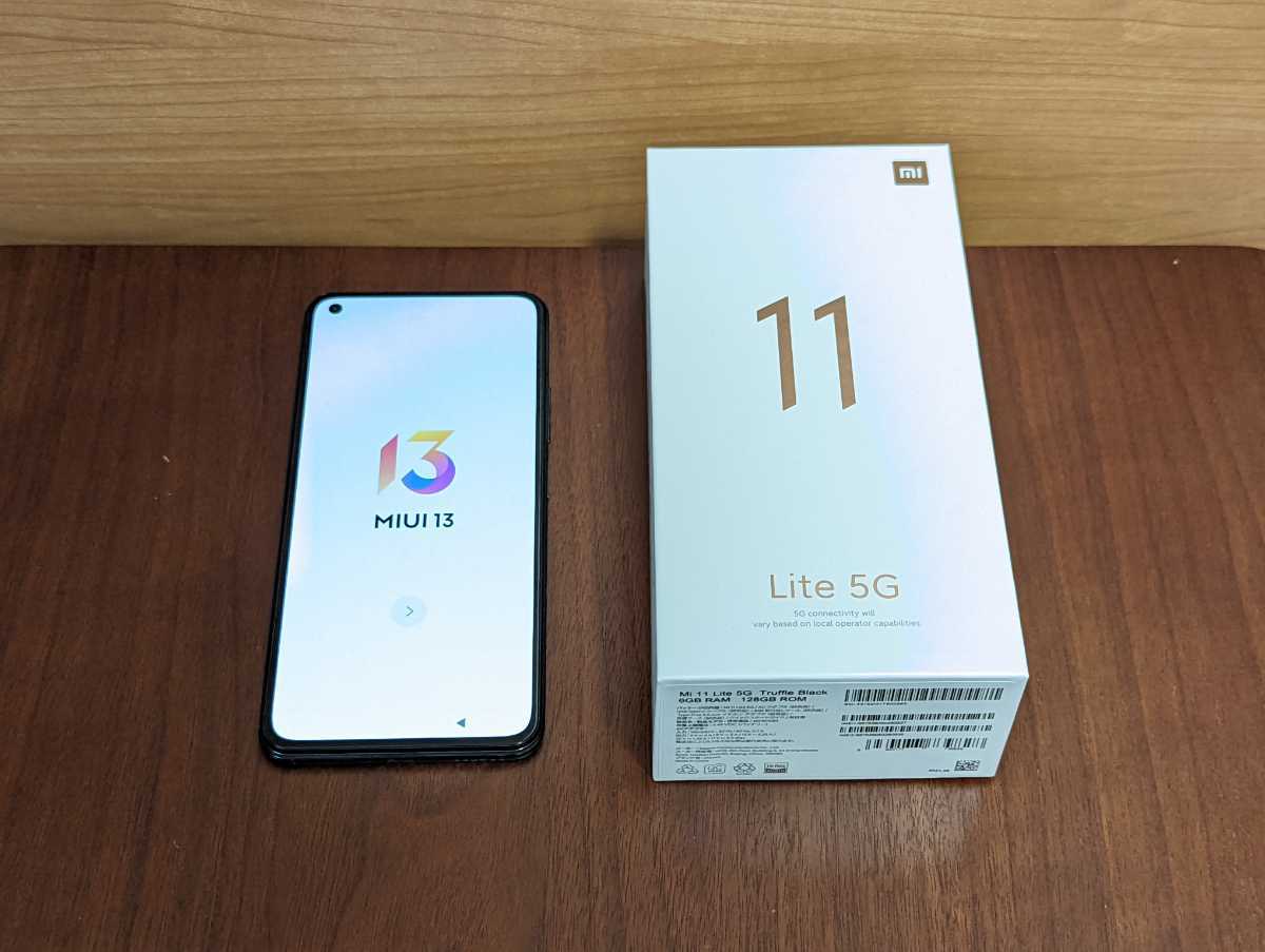 美品】送料無料 Xiaomi Mi 11 Lite 5G 6+128GB SIMフリー トリュフ