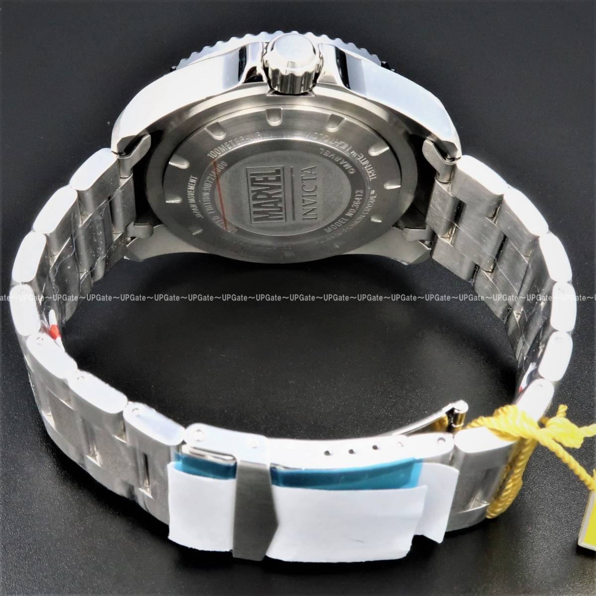 デカ重 メンズ腕時計 インビクタ/INVICTA 限定モデル★マーベル・ヒーロー★ロゴ 【新品】定価49万円 ☆人気モデル☆ INVICTA シルバー/ブラック Marvel 36413 インビクタ