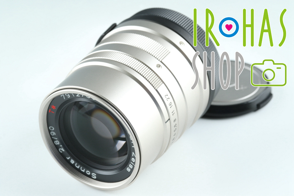 【在庫僅少】 F/2.8 90mm T* Sonnar Zeiss Carl Contax Lens #40445A2 G2 G1 for 京セラ、コンタックス