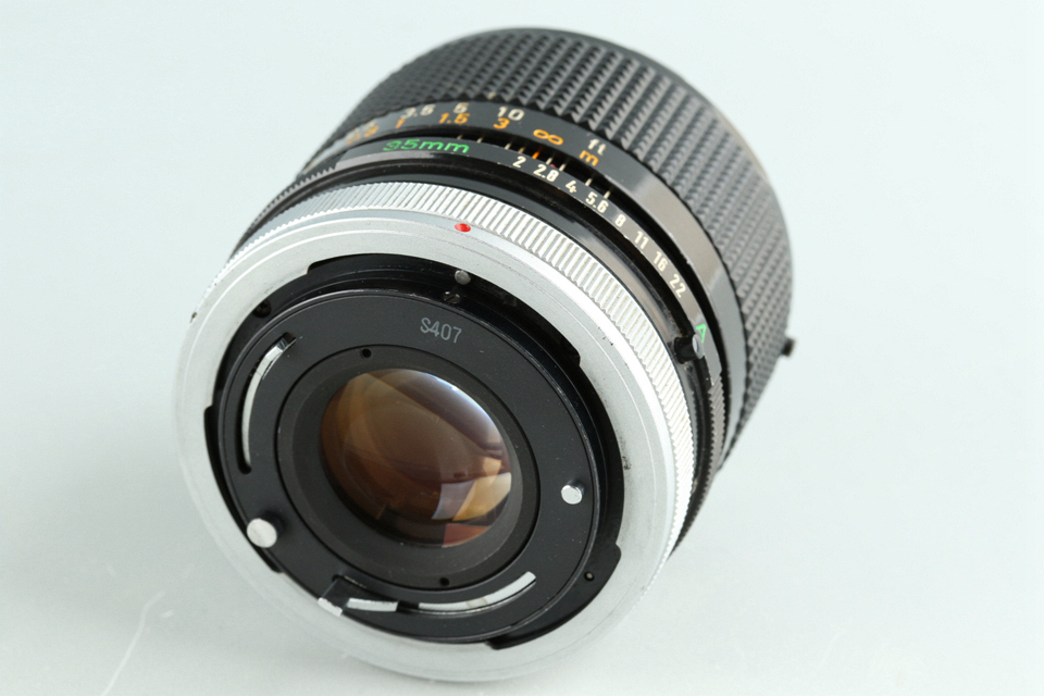 Canon FD 35mm F/2 S.S.C. Lens #32153F4_画像4