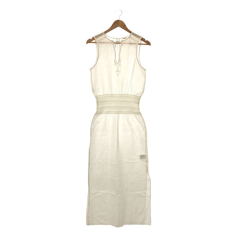 新しい NOWOS / ノーウォス | インド綿 レース 刺繍 ドレス ワンピース | S | ホワイト | レディース Sサイズ