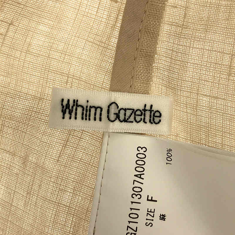 美品】 Whim Gazette / ウィムガゼット | 2021SS | リネン製品染め