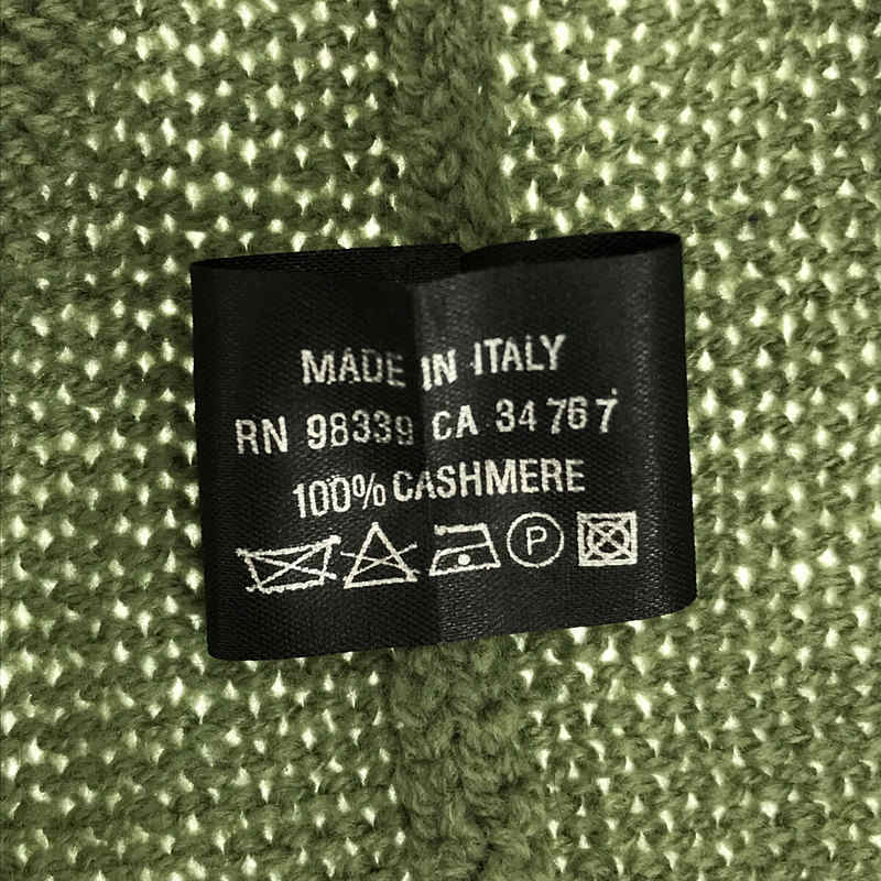 PRADA / プラダ | イタリア製 カシミヤ 100％ クルーネック ハイゲージ ニット セーター | 50 | グリーン | メンズ_画像6