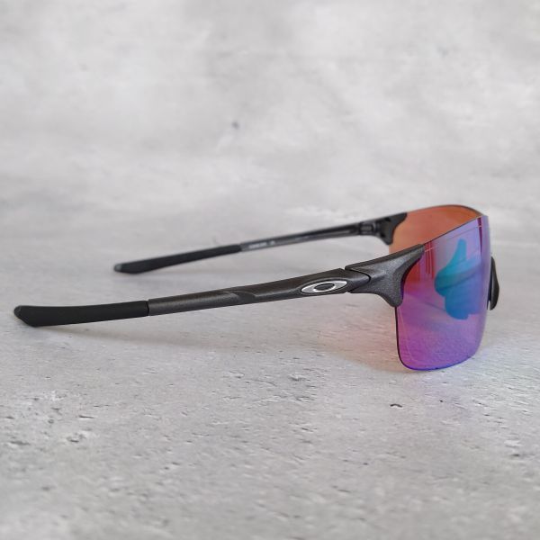 【1円スタート】サングラス オークリー◆OAKLEY EVZero Pitch◆マット スチール プリズム ゴルフ Prizm 軽量 アジアンフィット グレー_画像4