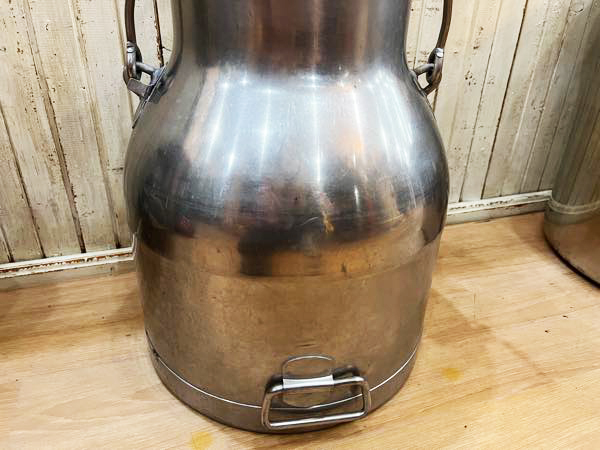 * made of stainless steel milk can milk can milk pot milk tanker height approximately 35cm handle attaching antique retro gardening interior *