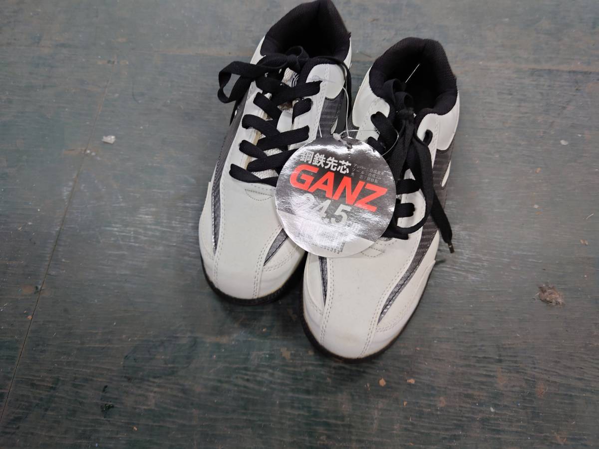 ヤフオク 未使用品 安全靴 Ganz ガンズ 24 5ｃｍ 鋼鉄