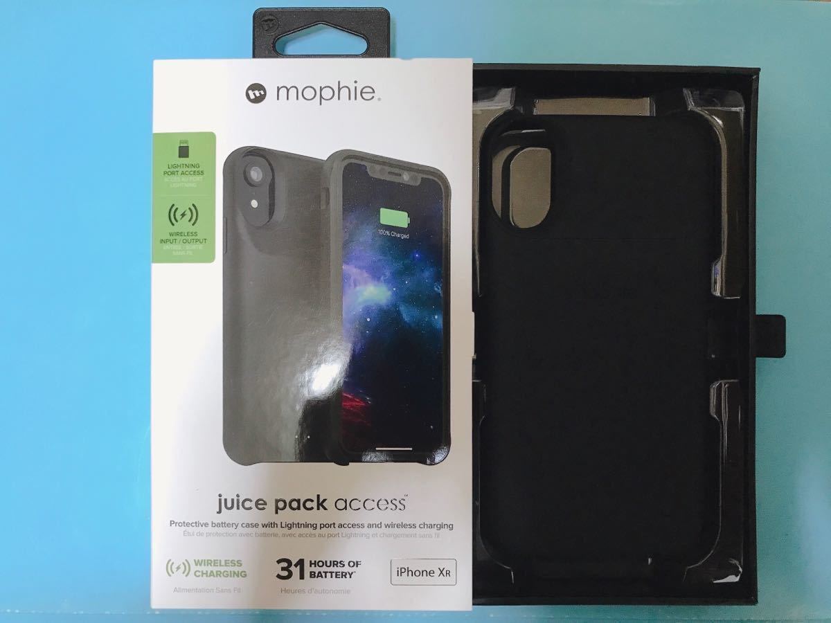【新品・未使用】mophie juice pack Access ★Apple iPhone XR 2000mAhバッテリー内蔵ケース ワイヤレス充電器 Qi対応☆ 6.1インチ Black_画像2