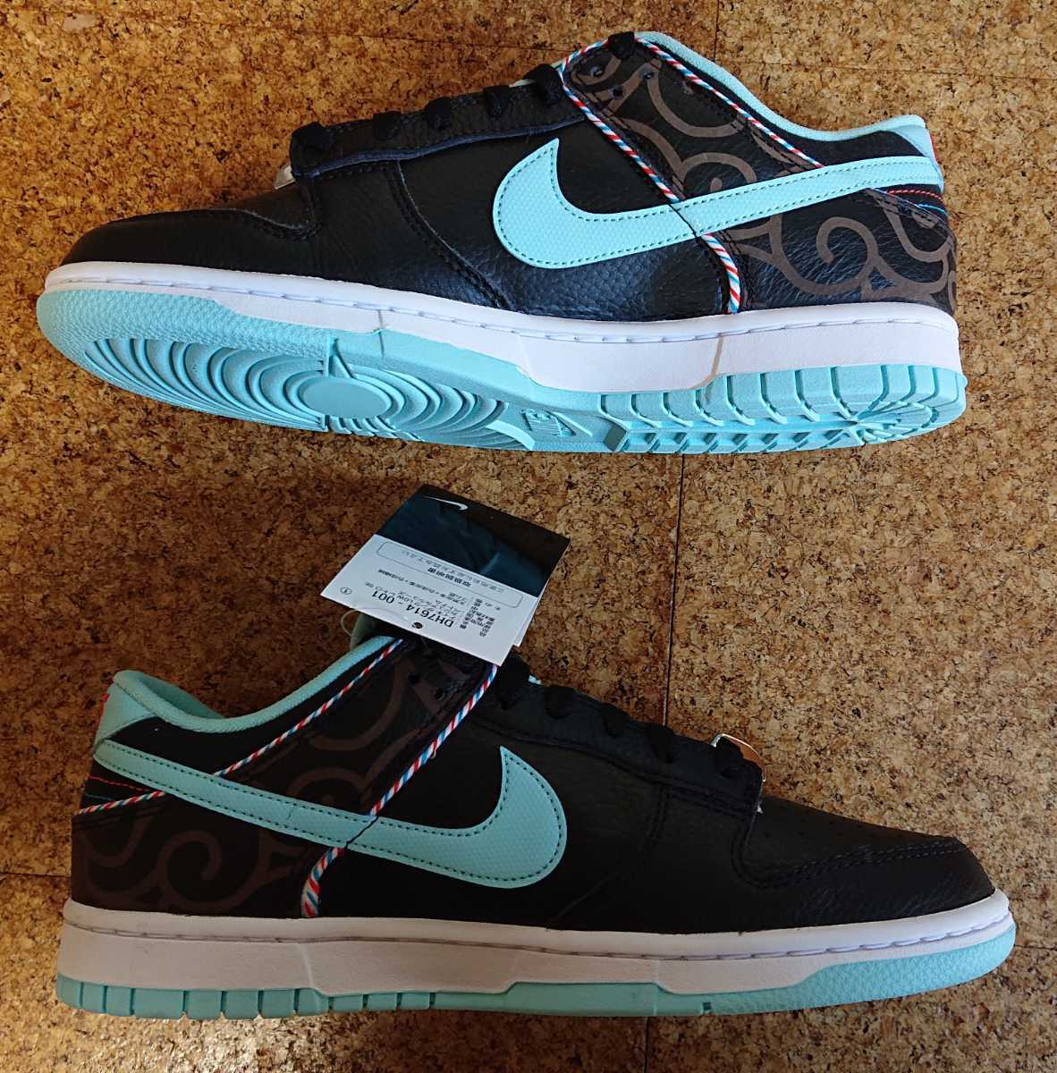 NIKE DUNK LOW RETRO SE 新品 US8.5 26.5cm 国内正規品 DH7614-001 Barber Shop ナイキ ダンク ロー 黒タグ バーバー BLACK ブラック_画像5