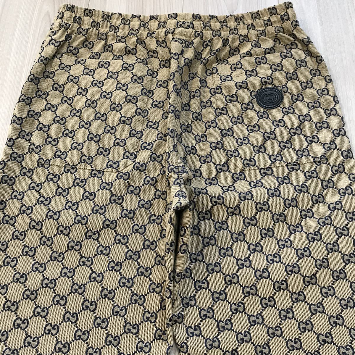 ほぼ新品44 GUCCI GGロゴ グッチ ストレート レッグ ドロー ほぼ新品44 GUCCI GGロゴ グッチ ストレート レッグ ドロー