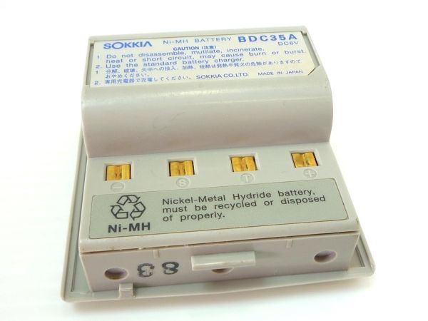 動作確認済 ソキア SOKKIA バッテリー 充電 BDC35A 測量機器 トータルステーション 可動品 6V /容量2700mAh Ni-MH お買得 必見 _①_画像4