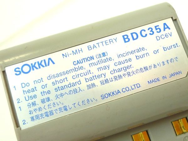 動作確認済 ソキア SOKKIA バッテリー 充電 BDC35A 測量機器 トータルステーション 可動品 6V /容量2700mAh Ni-MH お買得 必見 _①_画像5