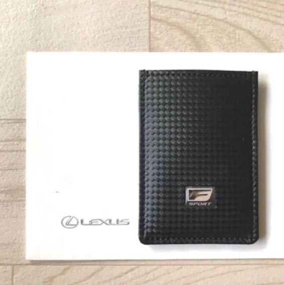 # new goods unused # rare! Lexus LEXUS F-SPORT original [ card key case ] regular goods hybrid leather black free shipping!