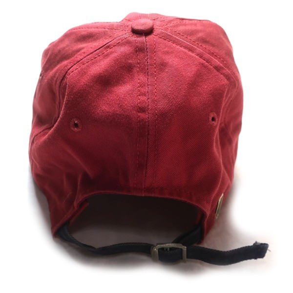 超希少 90s USA製 Ralph Lauren ラルフローレン ヴィンテージ POLO ロゴ刺繍 キャップ 帽子 レッド ネイビー 赤 紺 メンズ  古着 激レア