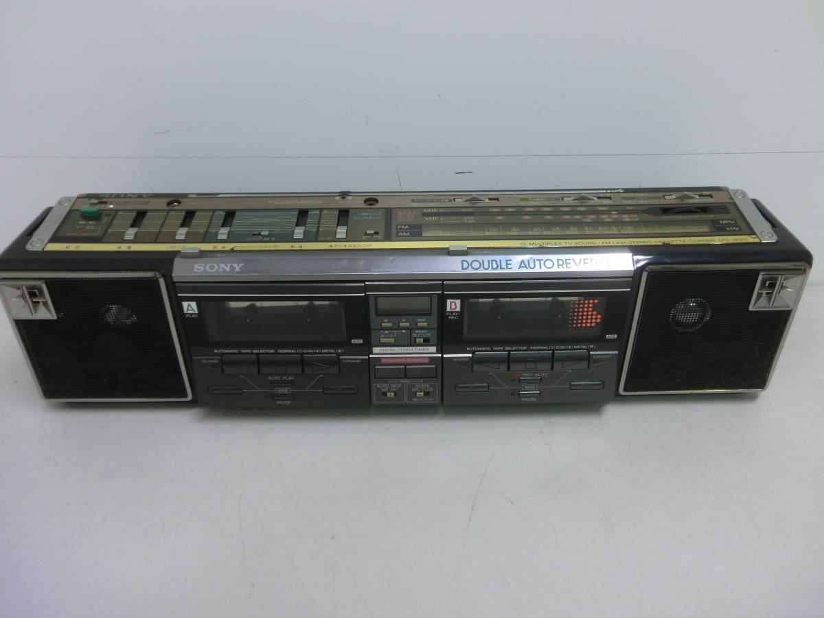 ジャンク品【SONY ダブルオートリバース CFS-W901 ラジカセ ジャンク品【SONY ダブルオートリバース CFS-W901 ラジカセ