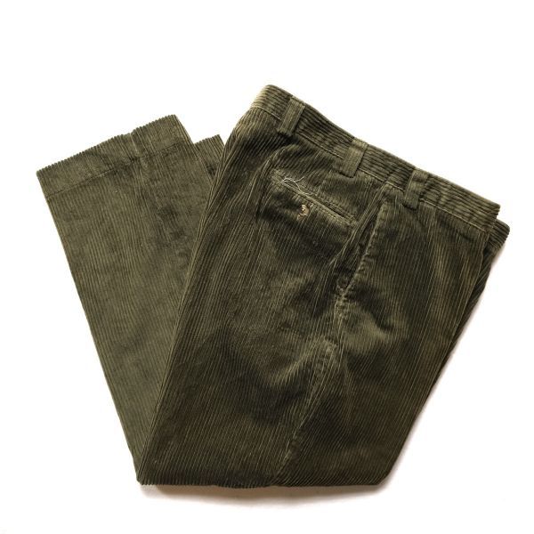【メーカー再生品】 90's LLビーン オールド 旧タグ 90年代 オリーブ系 (36) コーデュロイパンツ 太畝 ノータック LLBean 男性用 【メーカー再生品】 90's LLビーン オールド 旧タグ 90年代 オリーブ系 (36) コーデュロイパンツ 太畝 ノータック LLBean 男性用