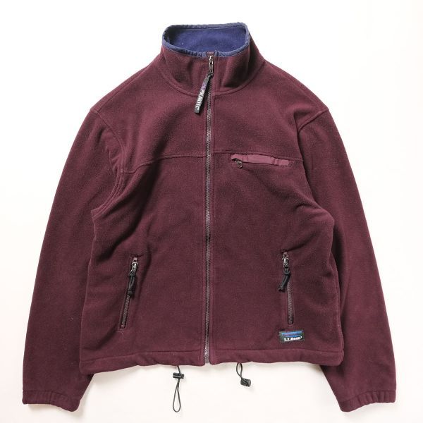 冬ギフト セ 90's LLビーン カタディンタグ ジップアップ フリースジャケット (WOMENS M位) ウインドブロック 90年代 旧タグ オールド L.L.BEAN 女性用