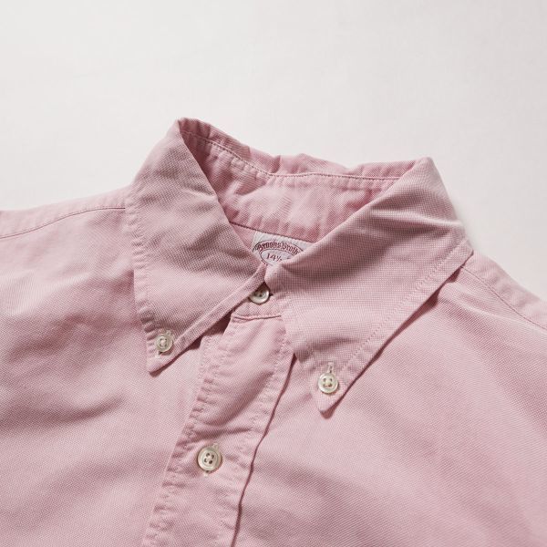 90's USA製 ブルックスブラザーズ Makers オックスフォード ボタンダウンシャツ (14 1/2-2) ピンク 90年代 アメリカ製 オールド ポロカラー_画像7