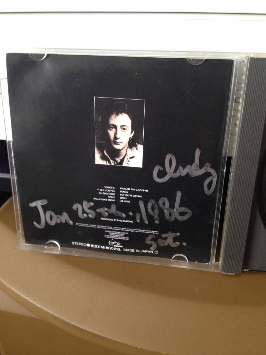 Julian Lennon ジュリアン レノン 直筆サイン入りcd Teddycricket Co Uk Julian Lennon ジュリアン レノン 直筆サイン入りcd Teddycricket Co Uk