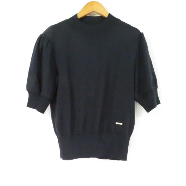 FOXEY NEW YORK フォクシー 40594 ニット 1点 ネイビー系 38 絹100