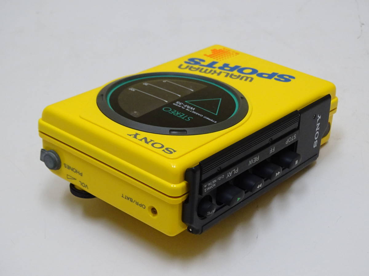 ○SONY WALKMAN○ソニー ウォークマン スポーツ WM-35○黄色 ○SONY WALKMAN○ソニー ウォークマン スポーツ WM-35○黄色