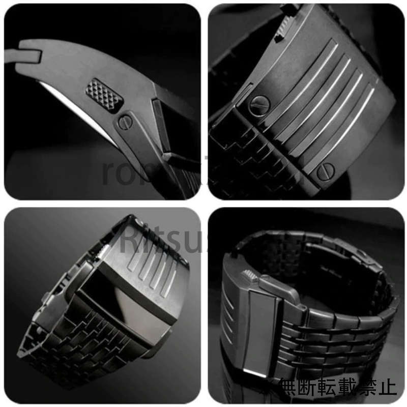 エレクトロニック 2017 新メンズデジタルビッグ腕時計アイアンマンスタイル LED ディスプレイ_画像2