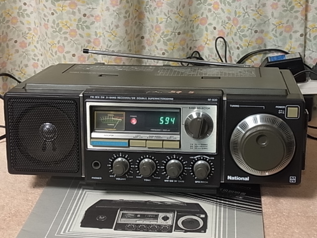 National【RF-B30】FM/AM 31バンド通信機型ラジオ 分解・整備・調整済、クリーニング済み品 FM76～108MHzまで受信可能 管理22050215