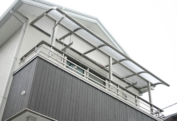R屋根タイプテラス 2階用 間口4.0間7310mm×出幅4尺1170mm×高 R屋根タイプテラス 2階用 間口4.0間7310mm×出幅4尺1170mm×高