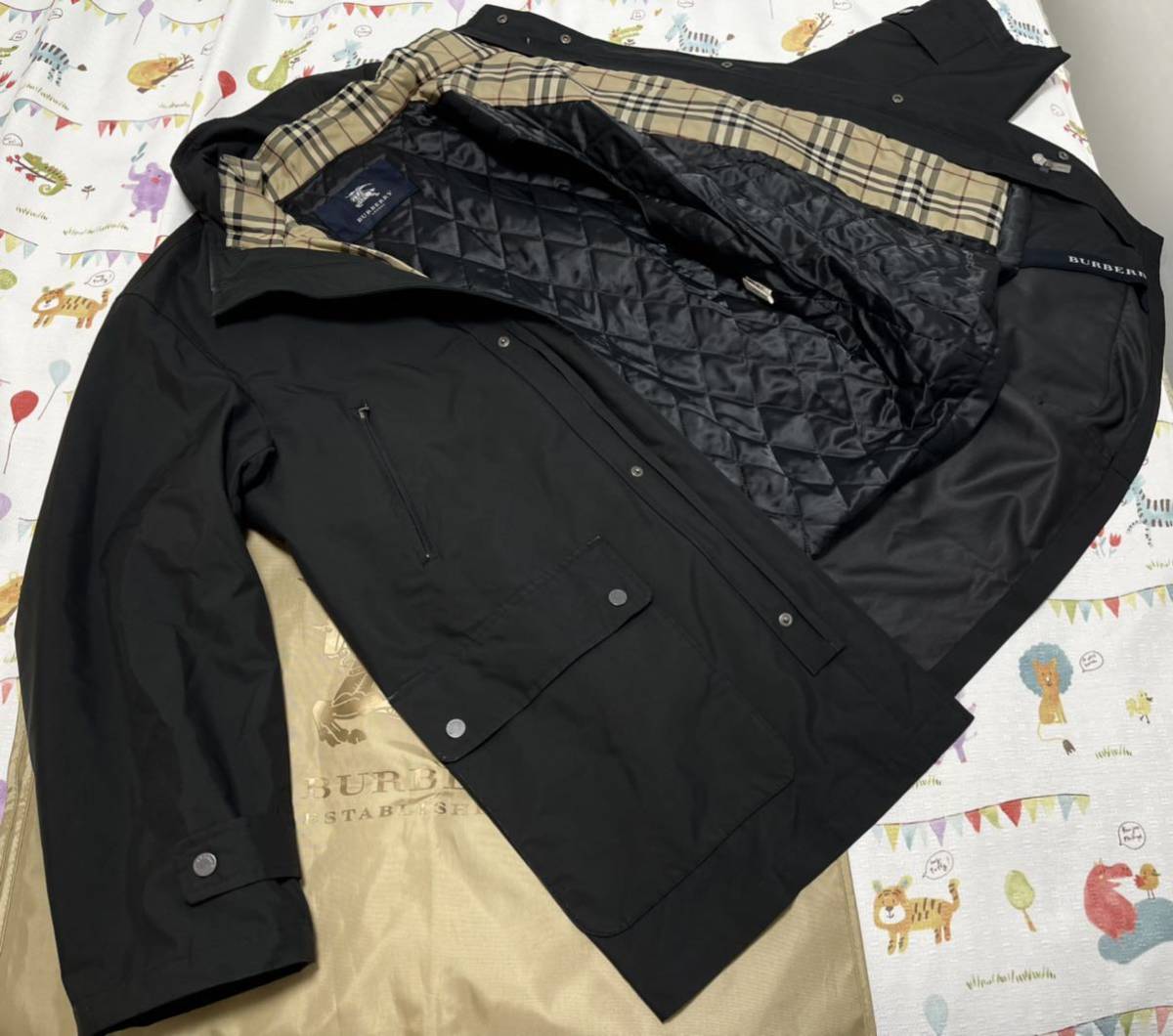 逸品18万☆美品 肉厚素材キュプラ中綿ライナー ステンカラーコート春秋