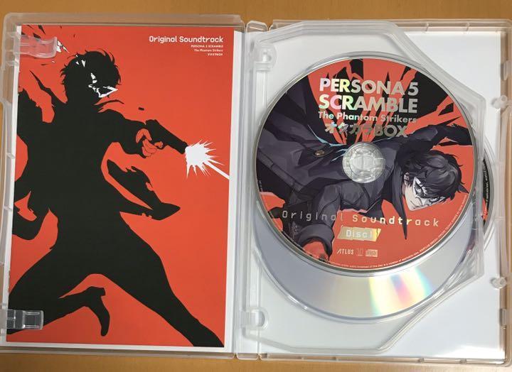 盤面無傷 送料無料 ペルソナ5 スクランブル ザファントム ストライカーズ サウンドトラック CD&BD 主題歌メイキング サントラ Blu-ray Disc
