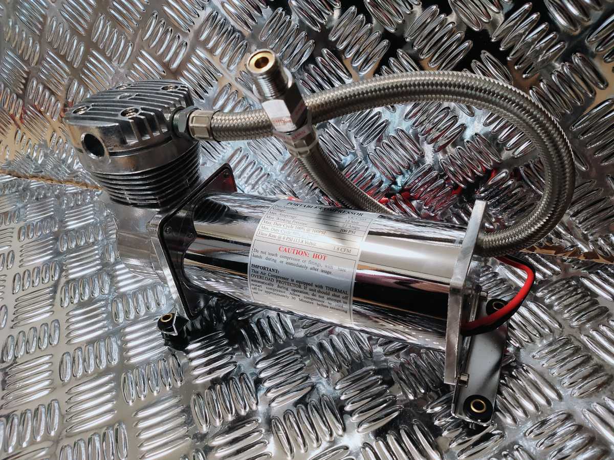 エアサス専門店オススメ】エアサス コンプレッサー 12V 480Cタイプ 高