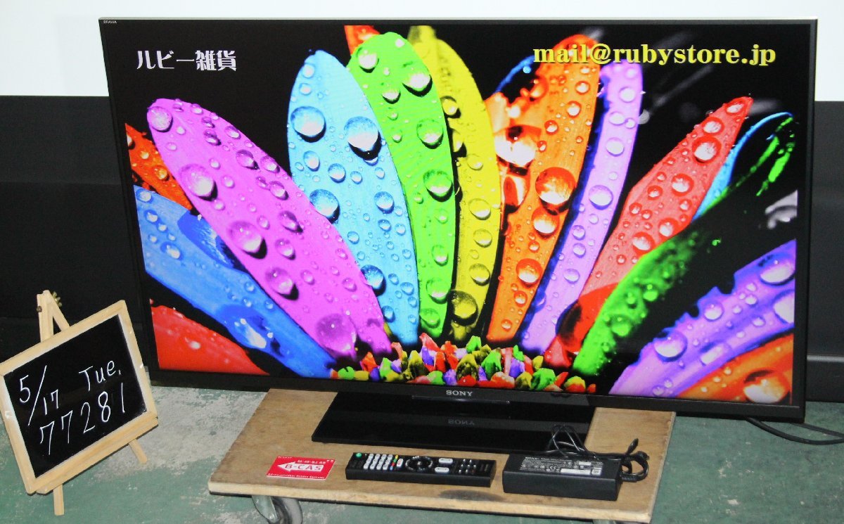 ヤフオク! - 77281 SONY 43型LED液晶テレビ KJ-43W870C