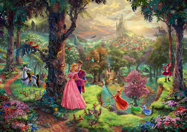 ヤフオク 西洋絵画 ディズニー 眠れる森の美女 プリンセス