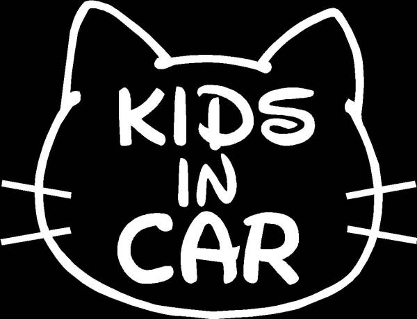 Kids In Car ベビーインカー 猫 Cat柄 ディズニー 可愛いカッティングステッカー 子供が乗っています 事故防止 安全運転にどうぞ 代購幫