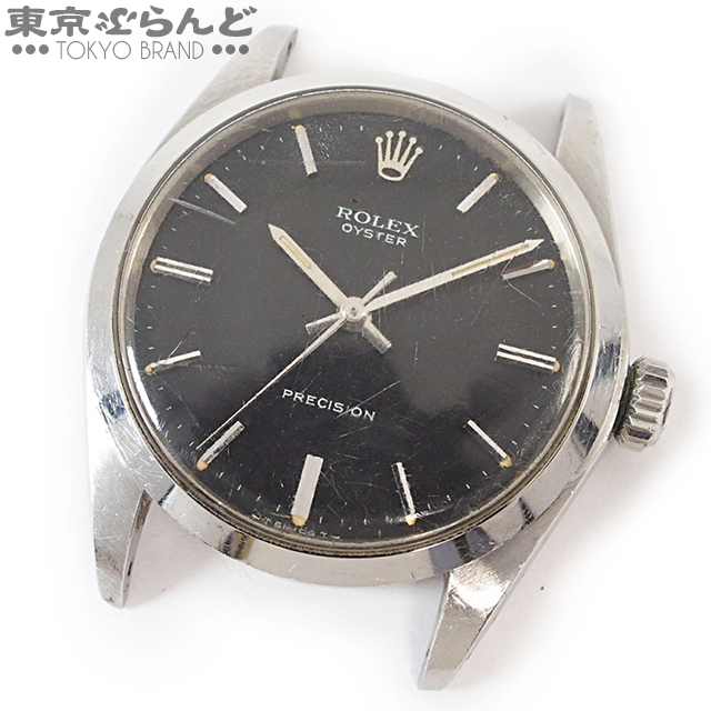 101597908 1円 ロレックス ROLEX オイスター プレシジョン 時計 腕時計 メンズ ケースのみ 6426 26番台 ブラック 手巻 不動ジャンク品