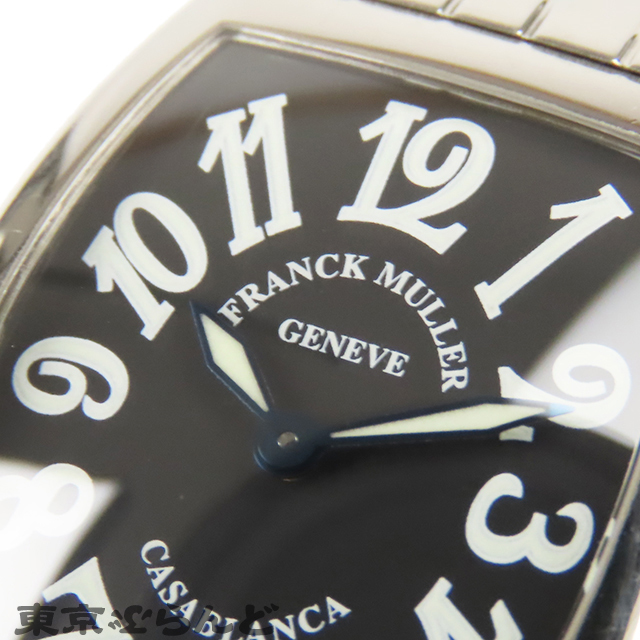 101602484 1円 フランクミュラー FRANCK MULLER カサブランカ 時計 腕時計 レディース クォーツ 電池式 1752QZ SS ブラック 黒文字盤_画像5