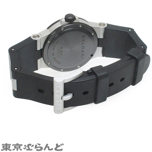 101605418 1円 ブルガリ BVLGARI アルミニウム 時計 腕時計 ボーイズ 男女兼用 ユニセックス クォーツ式 電池式 ラバー AL32A_画像3