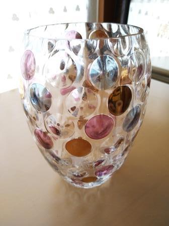 BOHEMIA チェコスロバキア製 ボヘミアガラス クリスタル 花瓶 フラワー